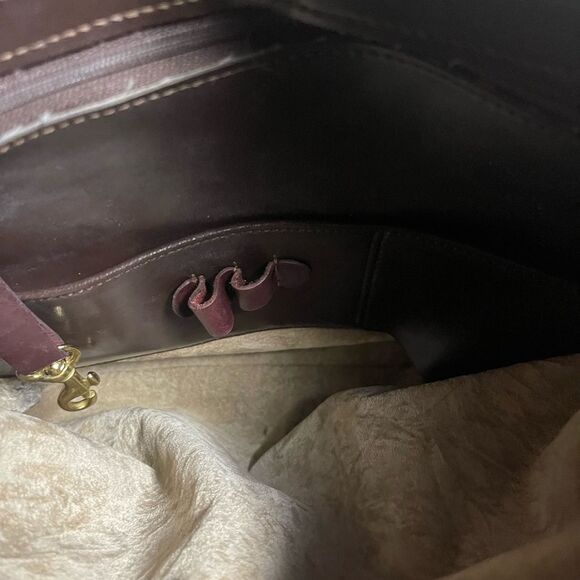 Brahmin leather Brown Woven  Medium Shoulder Bag gold tone hardwares - Picture 11 of 16